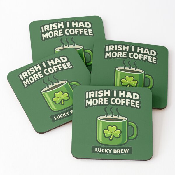 Item preview, Irish I Had More Coffee - Funny Coffee Addict Mug designed and sold by PunchDrop.