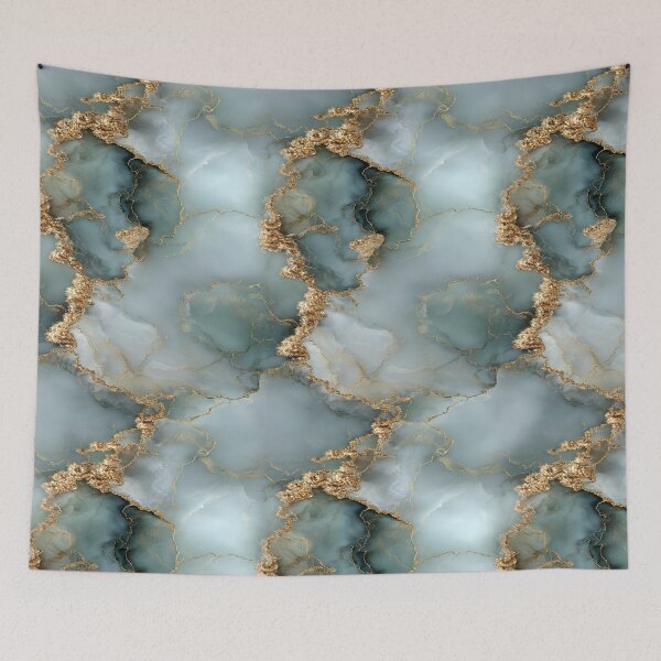 Item preview, Celestial Azure & Molten Gold Agate Dream designed and sold by Ewa Miller.