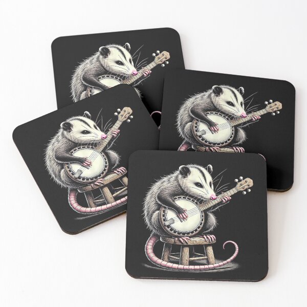Item preview, Cute Opossum or Possum Playing The Banjo Instrument , Opossum Gift For Mom Dad Kids designed and sold by Opossum GIFT ★★★★★.