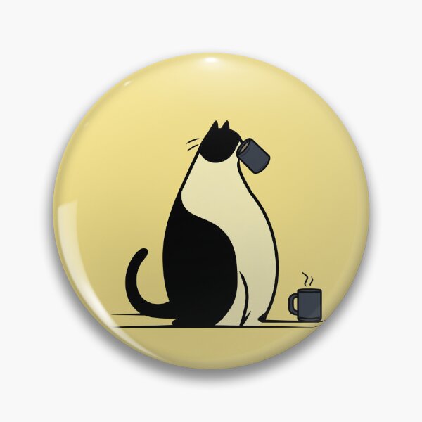 Item preview, Cat Enjoying a Coffee Break designed and sold by CLEARART7.