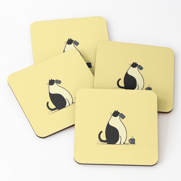 Item preview, Cat Enjoying a Coffee Break designed and sold by CLEARART7.