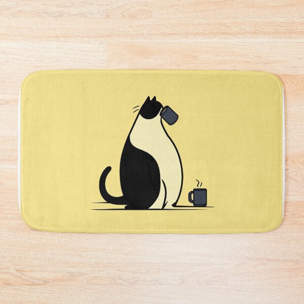 Item preview, Cat Enjoying a Coffee Break designed and sold by CLEARART7.