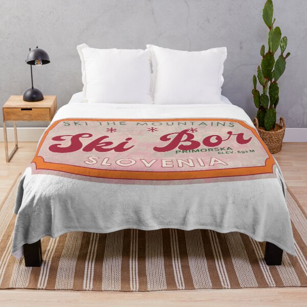 Item preview, Ski Bor, Slovenia, Primorska, Ski, textured skiing badge designed and sold by Wanderful-roads.