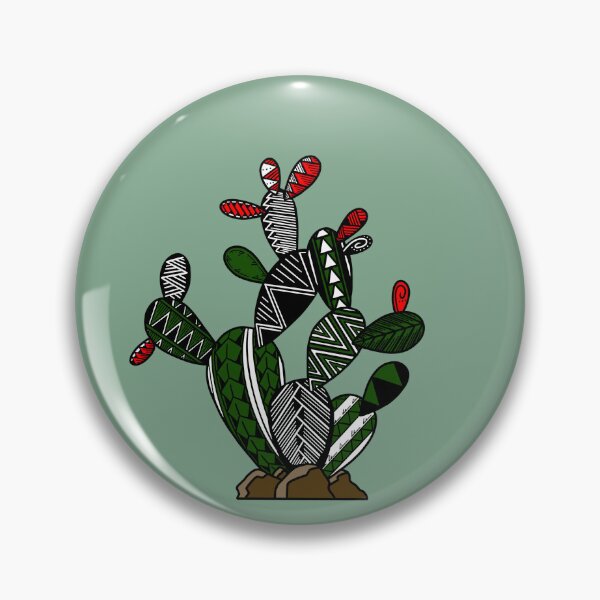 Item preview, Green Tribal Prickly Pear Cactus designed and sold by Steeb757.