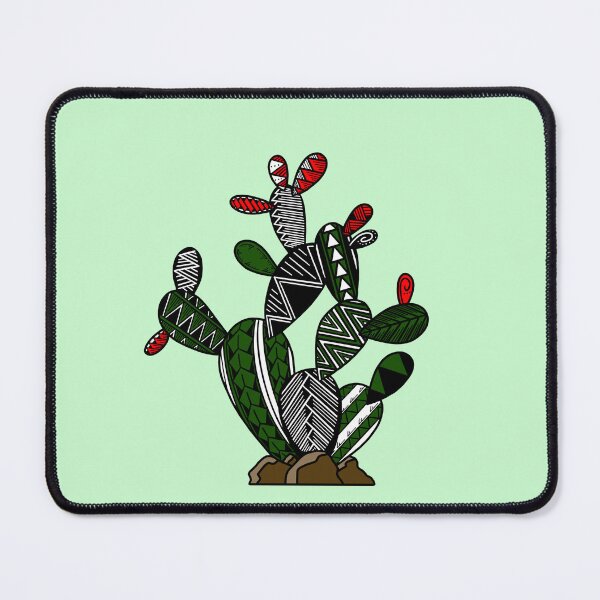 Item preview, Green Tribal Prickly Pear Cactus designed and sold by Steeb757.