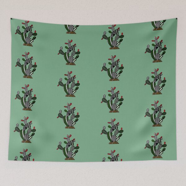 Item preview, Green Tribal Prickly Pear Cactus designed and sold by Steeb757.