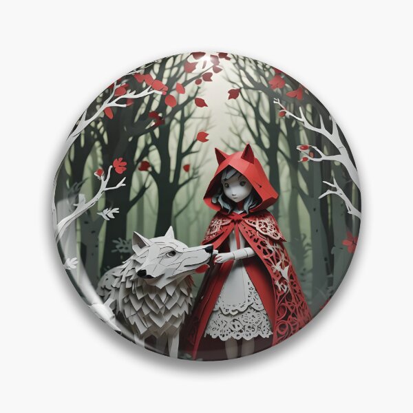 Item preview, Red Riding Hood Collage Themed Art - Wall art, mugs, bags designed and sold by ReverieTown.