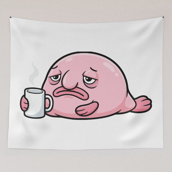 Item preview, Monday Morning Mood Blobfish Coffee designed and sold by Petzzz.