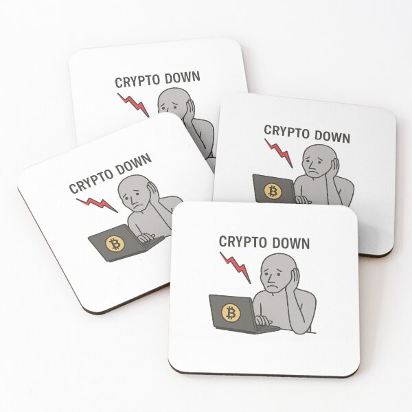 Item preview, Crypto Down – NPC Meme Design designed and sold by NPCDegen.
