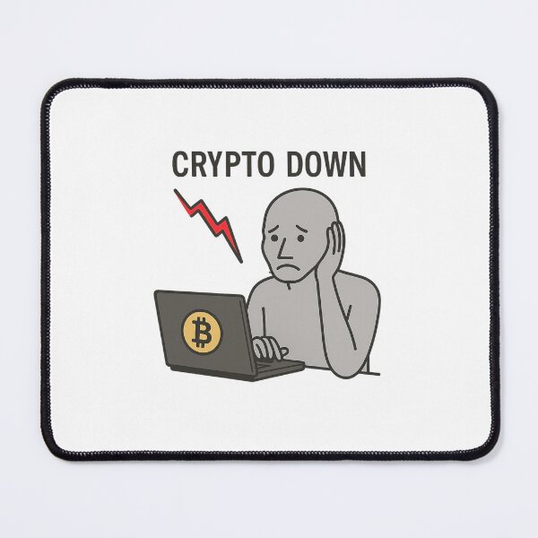 Item preview, Crypto Down – NPC Meme Design designed and sold by NPCDegen.