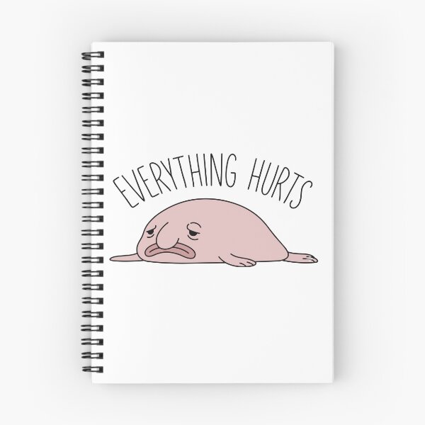 Item preview, Everything Hurts Sad Blobfish Meme designed and sold by Petzzz.