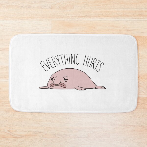 Item preview, Everything Hurts Sad Blobfish Meme designed and sold by Petzzz.