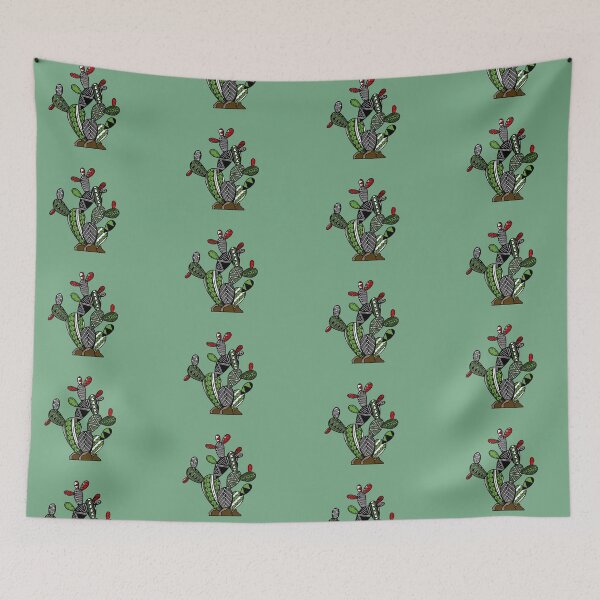 Item preview, Light Green Tribal Prickly Pear Cactus designed and sold by Steeb757.