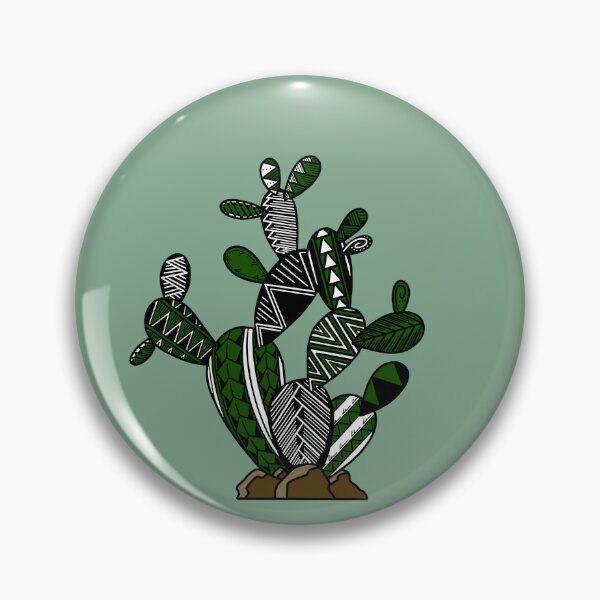 Item preview, Green Tribal Prickly Pear Cactus designed and sold by Steeb757.