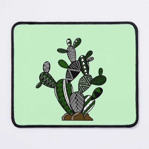Item preview, Green Tribal Prickly Pear Cactus designed and sold by Steeb757.