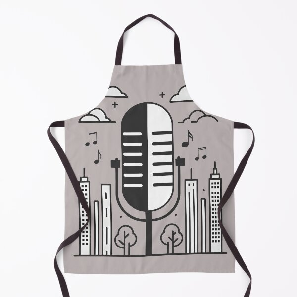 Item preview, Microphone Nature to City Music Art designed and sold by DrawDrip.
