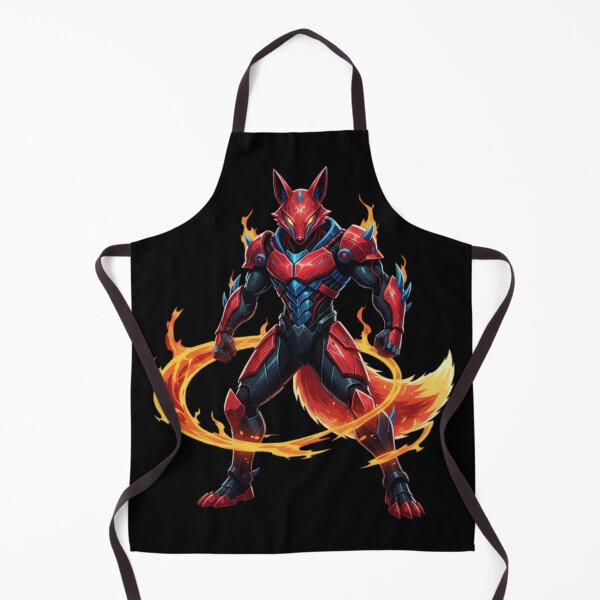 Item preview, Flame Cyber Fox Warrior – Futuristic Fire Mecha Animal Art designed and sold by FORYOUOFFICIAL.