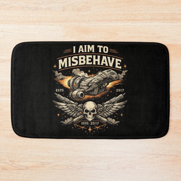 Item preview, I Aim To Misbehave Retro Sci-Fi Rebel Essential T-Shirt designed and sold by JordanInk Studio.