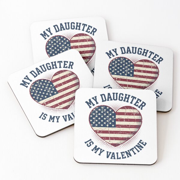 Item preview, My Daughter is My Valentine US Flag Fathers Day Vintage designed and sold by OlakunleOloroz.