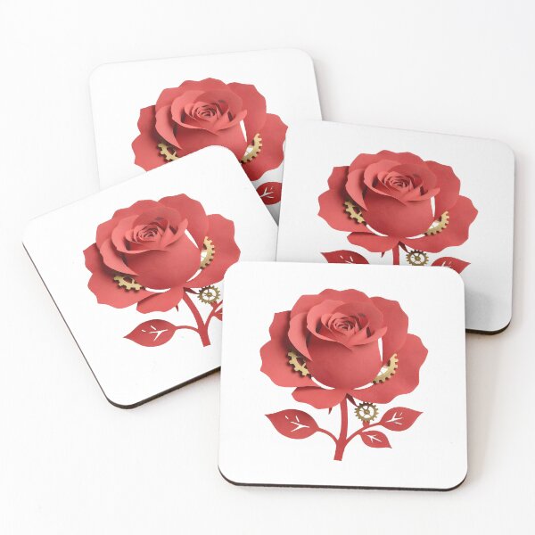 Item preview, Romantic steampunk floral cutout art  designed and sold by Marcu Ioachim.