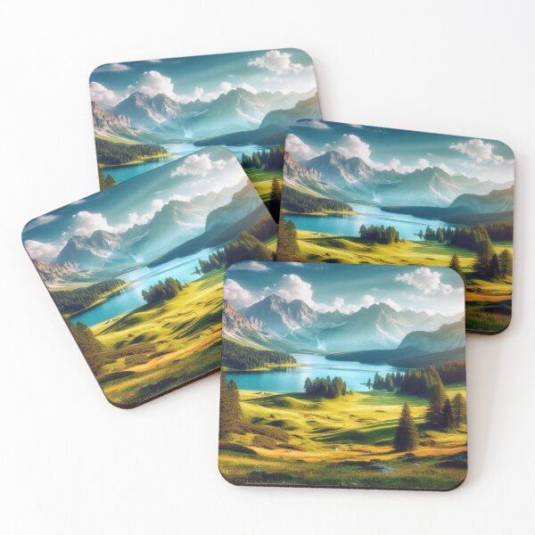 Item preview, Alpine Silence – A quiet mountain lake with Forest Glow, Peaceful Light & Nature Memory designed and sold by FotoworldEdel.
