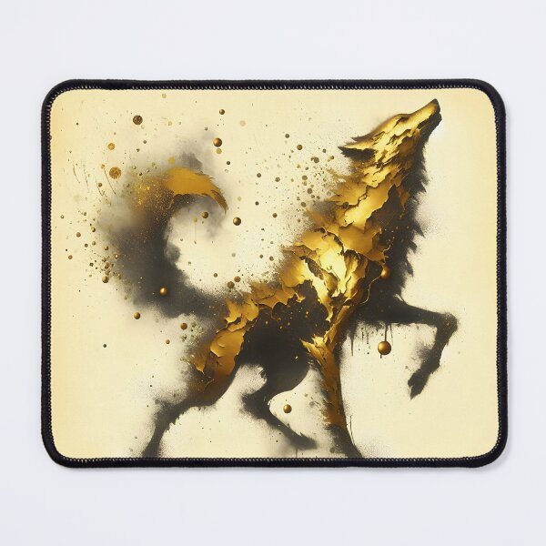 Item preview, Gold Wolf, Ai Generated Art   designed and sold by ACC .