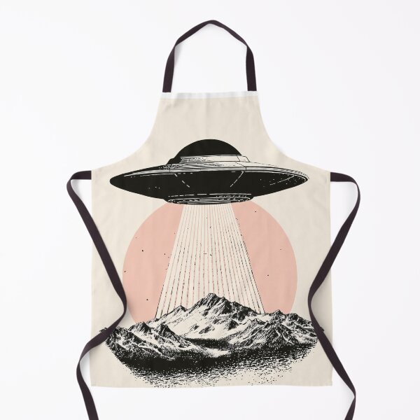 Item preview, UFO Above Mountain Landscape designed and sold by lautir.