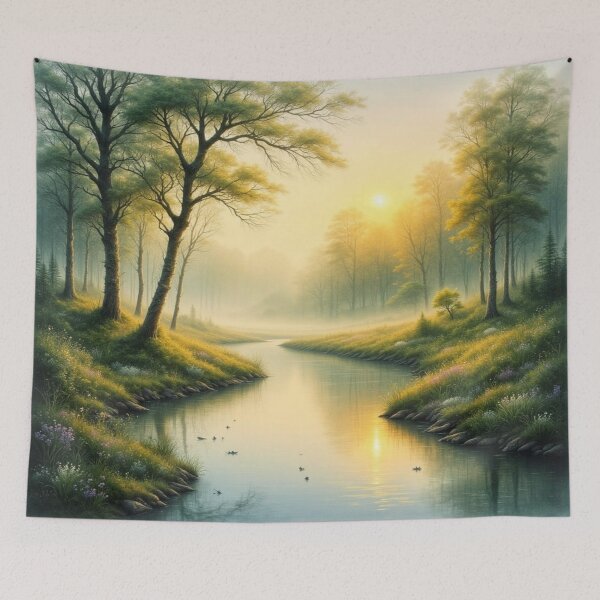 Item preview, Forest River of Farewell – Nature Light Path for quiet souls and loving remembrance designed and sold by FotoworldEdel.