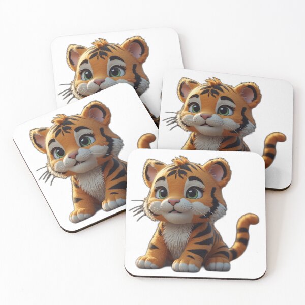 Item preview, Tiger Yarn Chibi Cute Kawaii Tiger Yarn  designed and sold by MiniPrintMagic.