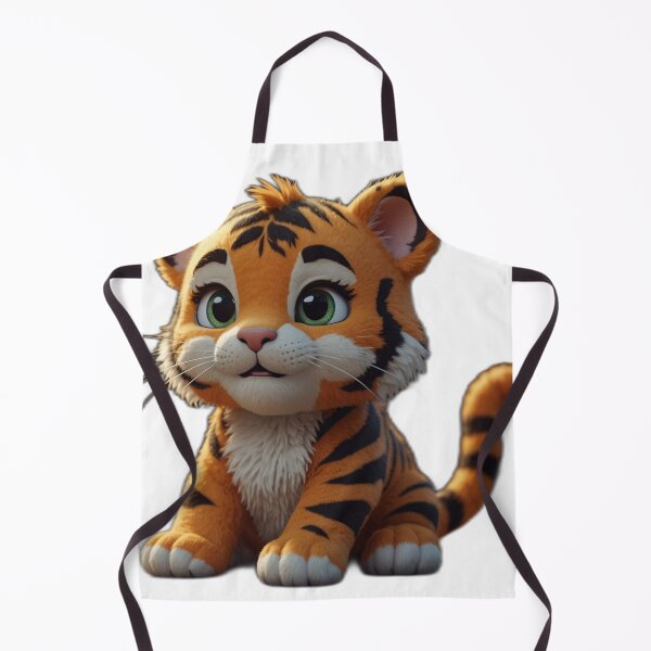 Item preview, Tiger Yarn Chibi Cute Kawaii Tiger Yarn designed and sold by MiniPrintMagic.