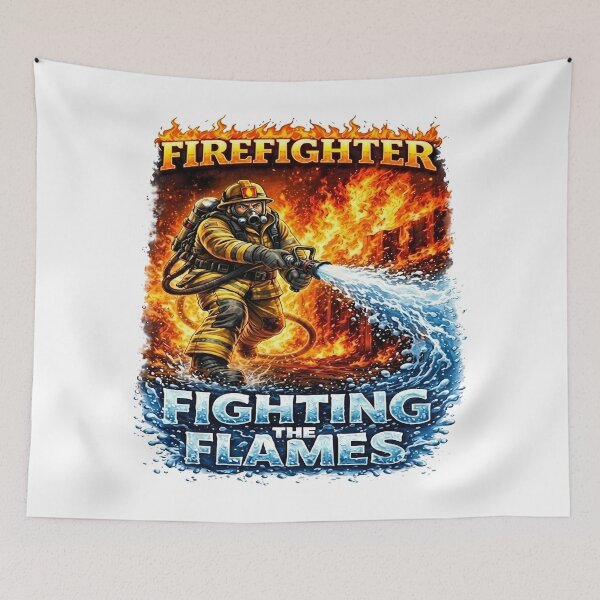 Item preview, Firefighter fights the flame designed and sold by ChrismaPrint.