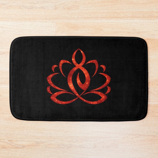 Item preview, Fiery Red Yoga Lotus Meditation Logo — Passion Flow Art designed and sold by Reminixi.