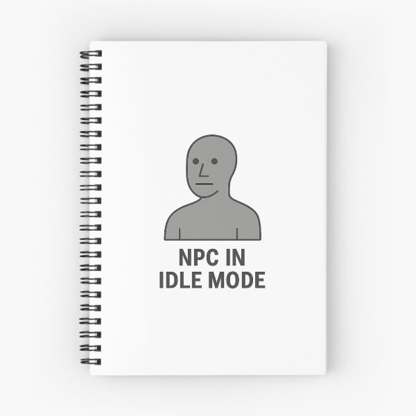 Item preview, NPC in Idle Mode – Grey NPC Meme designed and sold by NPCDegen.