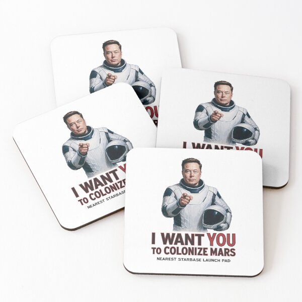 Item preview, I WANT YOU TO COLONIZE MARS - astronaut - frameless designed and sold by Muskomerch.