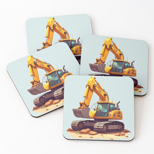 Item preview, Yellow excavator designed and sold by LiskoDesign.