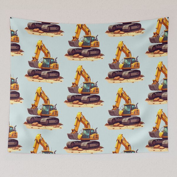 Item preview, Yellow excavator designed and sold by LiskoDesign.
