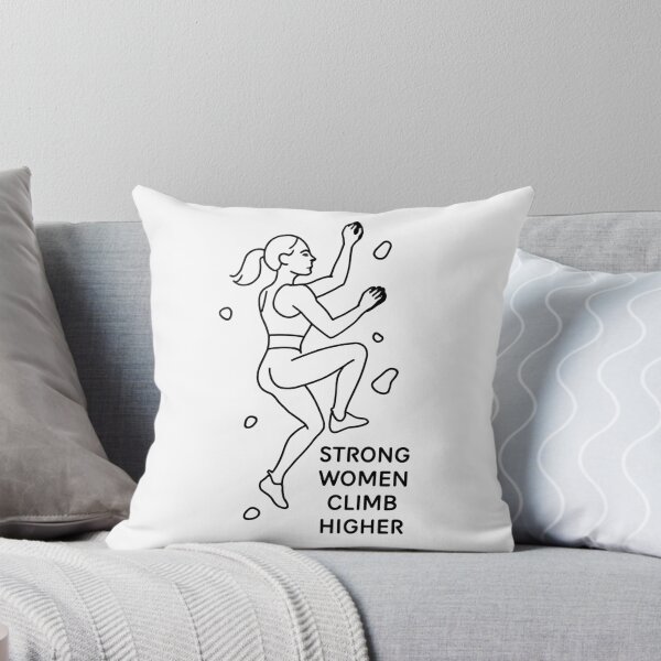 Item preview, Strong Women Climb Higher – Climber Line Art designed and sold by Pineapple-Tree.