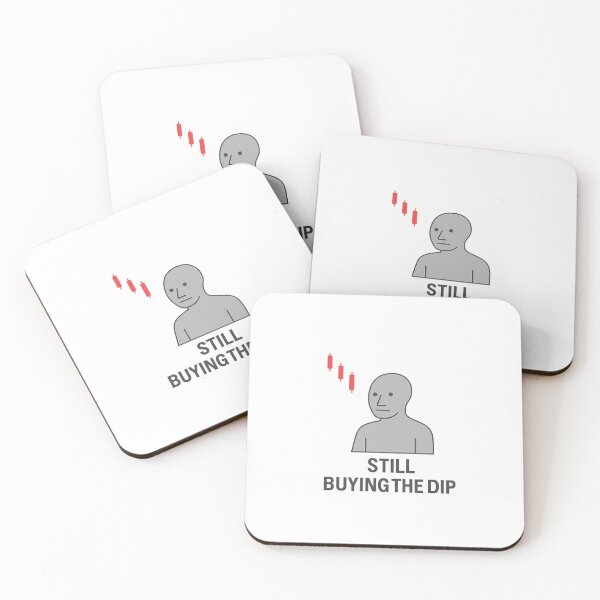 Item preview, Still Buying the Dip – NPC Crypto Meme Design designed and sold by NPCDegen.