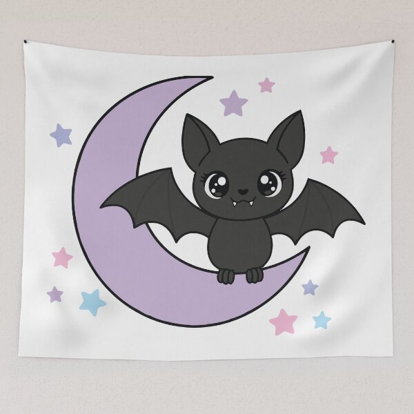 Item preview, Spooky But Sweet Pastel Goth Fruit Bat designed and sold by Petzzz.