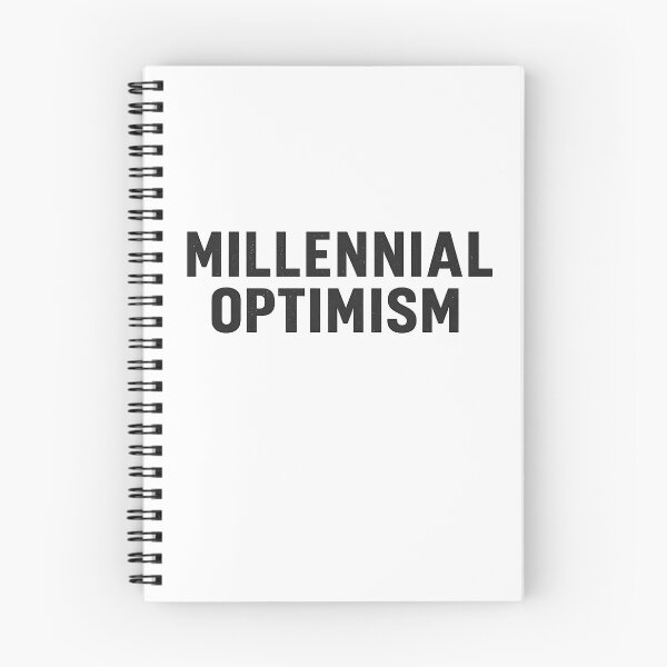 Item preview, Millennial Optimism Minimal Typography Statement designed and sold by rolfzogg.