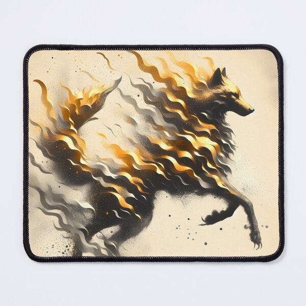 Item preview, Gold Wolf, Ai Generated Art   designed and sold by ACC .
