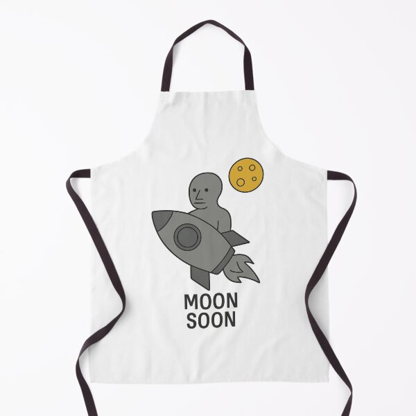 Item preview, Moon Soon – NPC Crypto Meme Design designed and sold by NPCDegen.