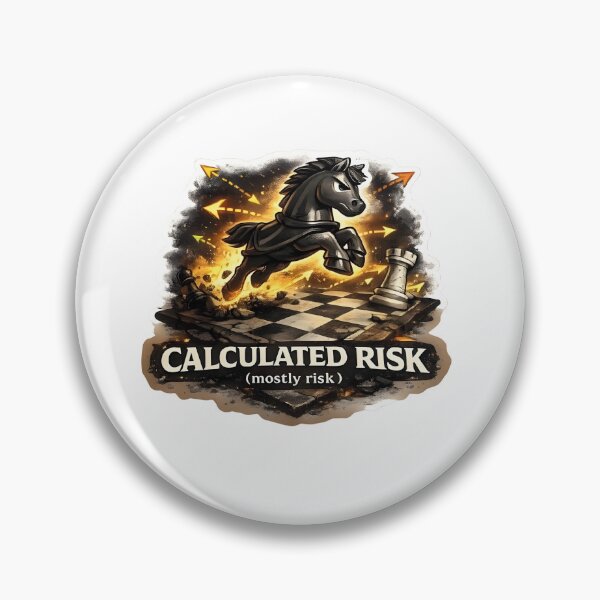 Item preview, Calculated Risk designed and sold by Pinned & Forked Studio.