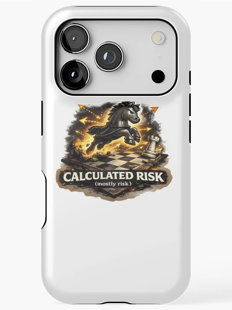 Thumbnail 1 of 4, iPhone Case, Calculated Risk designed and sold by Pinned & Forked Studio.