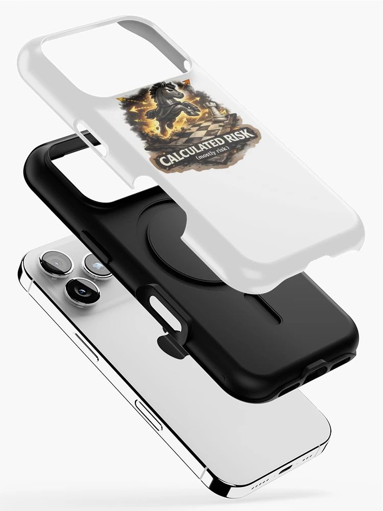 Thumbnail 2 of 4, iPhone Case, Calculated Risk designed and sold by Pinned & Forked Studio.