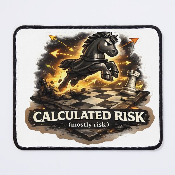 Item preview, Calculated Risk designed and sold by Pinned & Forked Studio.