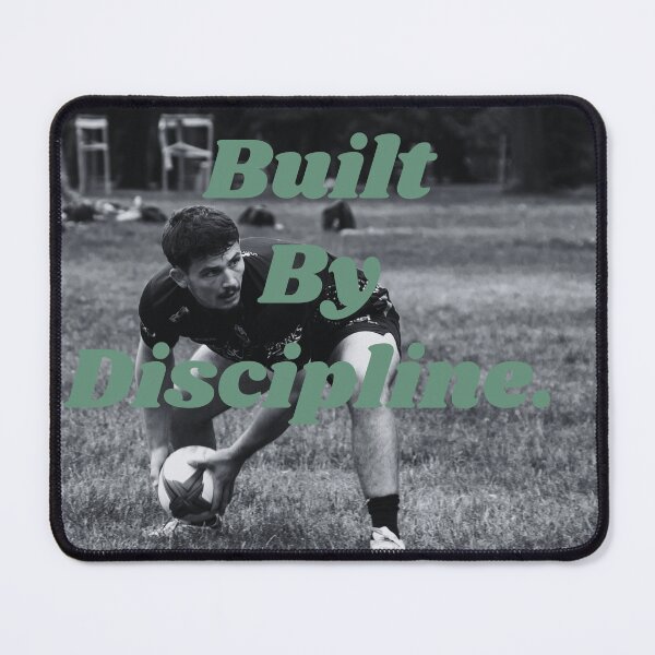 Item preview, Minimal Rugby Silhouette – Built by Discipline Sports Quote Design designed and sold by Cocela.