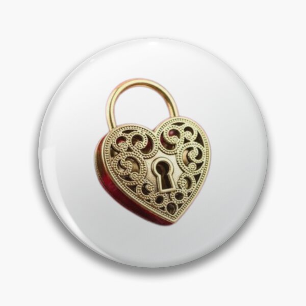 Item preview, Valentines Vintage Golden Filigree Heart Lock - Romantic Keepsake designed and sold by ArtsByAdriana.