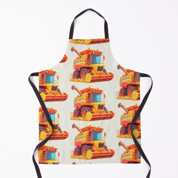 Item preview, Combine harvester during the grain harvest, kawaii style for children designed and sold by LiskoDesign.