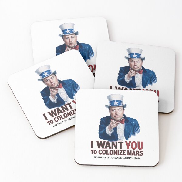Item preview, I WANT YOU TO COLONIZE MARS - frameless designed and sold by Muskomerch.